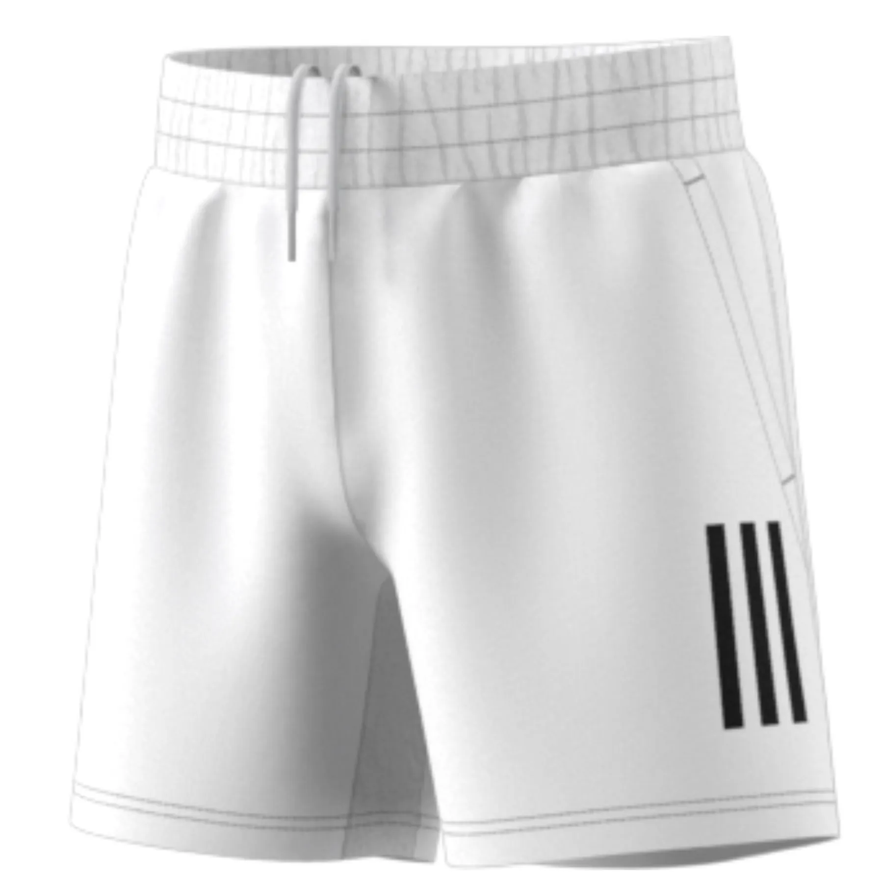 Adidas Performance Club 3S Boys Tennis Short - White