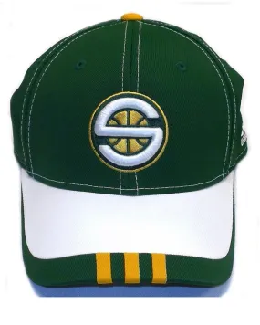 Adidas Seattle Super Sonics NBA Draft Day Hat Cap Flex Fit