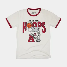 Alabama Crimson Tide Hoops Ringer Tee