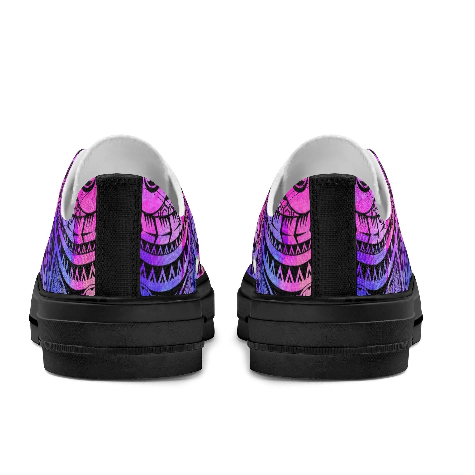 Colorful Purple Abstract Design Pattern - Mens Classic Low Top Canvas Shoes for Footwear Lovers