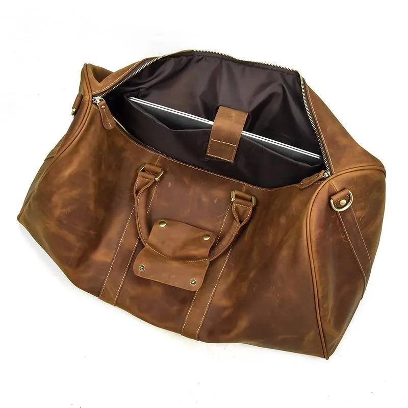 Jonathan Large Cow Leather Duffel Bag