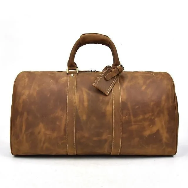 Jonathan Large Cow Leather Duffel Bag