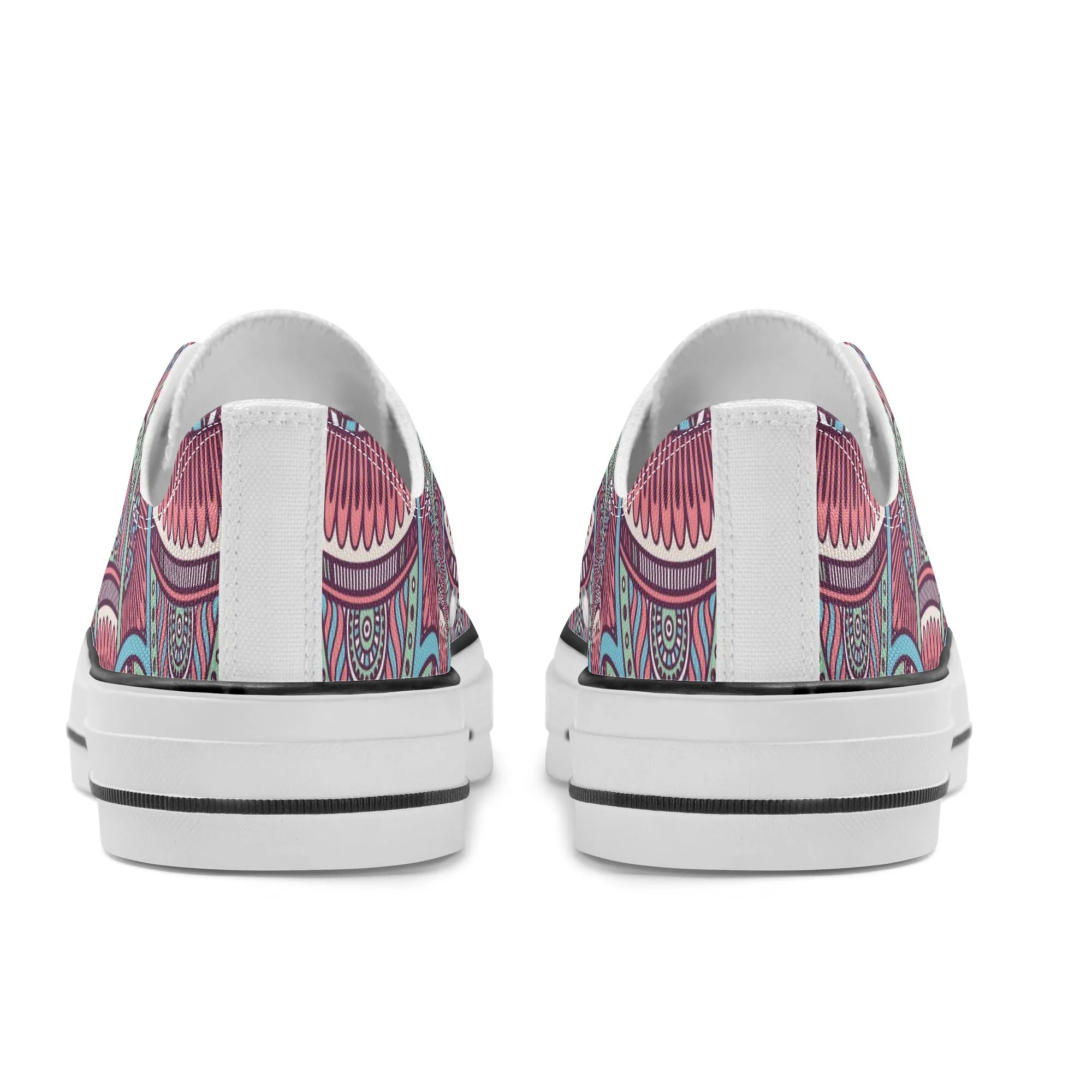 Mandala Pattern - Womens Classic Low Top Canvas Shoes for Footwear Lovers