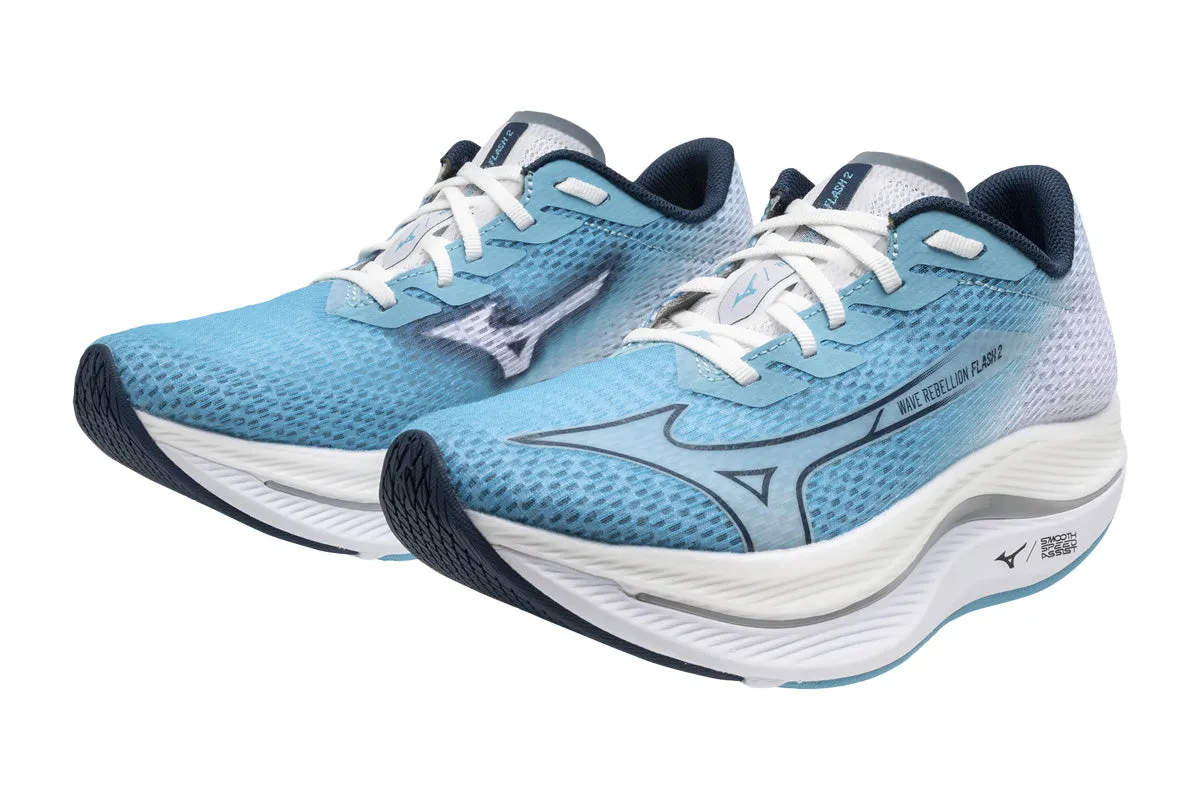 Mizuno Wave Rebellion Flash 2 B River Blue/Blue Wing Teal/White Womens