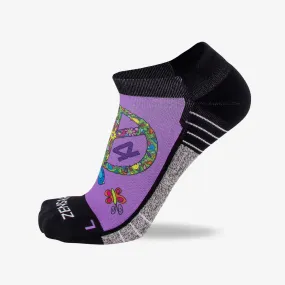 Peace Signs Running Socks (No Show)