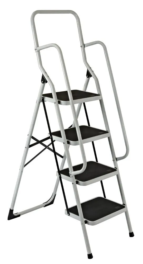 Step Ladder With Safety Rail